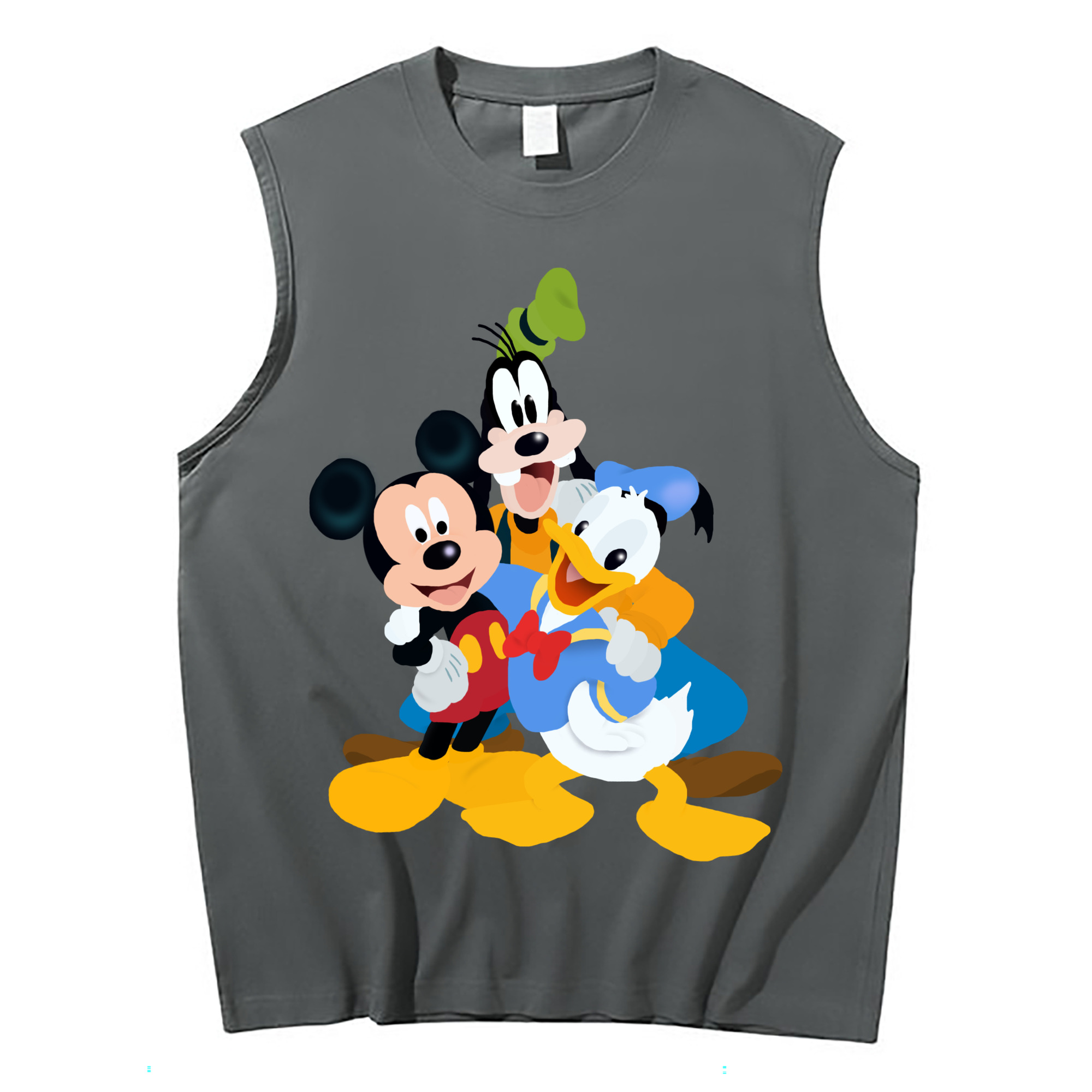 ミッキーマウス Mickey Mouse コットン100％タンクトップ（フロントプリント）